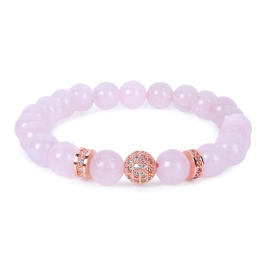 Armbänder aus Rosenquarzsteinen