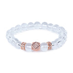 Clear quartz stone bracelets